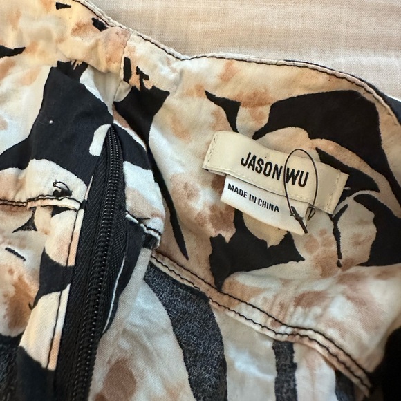 Jason Wu Floral Cutout Cotton Blend Maxi Dress (D4) - Picture 4 of 6